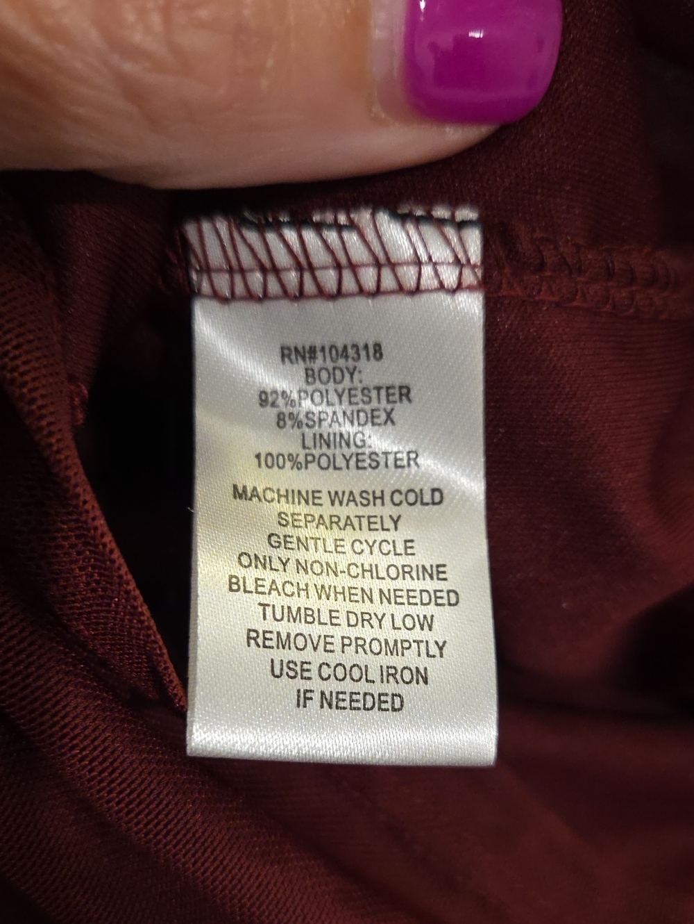 Derek Heart Burgundy Long Sleeve Sheer Ruched Midi Dress Size L, New W/tag! - Picture 4 of 10